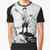 FLCL Fooly Cooly graphic t-shirt with the text "Nothing Amazing Happens Here..."