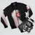 Colorful and modern bomber jacket - Flat lay