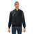Melancholy bomber jacket featuring a landscape design with the moon, stars, and a dark, moody atmosphere - Lifestyle