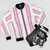 Carnival-inspired coupon pattern bomber jacket - Flat lay
