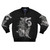 Werewolf bomber jacket with ink and tattoo design