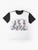 Perfume Future Pop Graphic T-Shirt with Action Pose Design - Flat lay