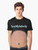 Funny graphic t-shirt with a beer belly, fake fat, and piercing design for dads - Men