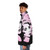 Joan Rivers pop art puffer jacket featuring comedian stand up comedy vector design - men side left
