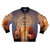 Saint Jeff Goldblum Pop Art Bomber Jacket featuring a religious-inspired painting of actor Jeff Goldblum