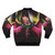 Retro blight bomber jacket with vibrant, colorful design - Back