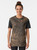 Brown Brindle Dog Graphic T-Shirt with Brindle Animal Print - Women