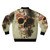 Floral Skull Light Bomber Jacket featuring a garden and skull design - Back