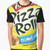 Trendy pizza rolls graphic design printed on a t-shirt