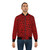 A vibrant red bomber jacket with a bold leopard print design - Lifestyle