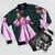 Shea Coulee Inspired Bomber Jacket with Drag Queen Motifs - Flat lay