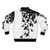 Shark-themed bomber jacket featuring various shark species in a vibrant, nature-inspired design - Back