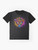 Wizard101 graphic t-shirt featuring the Spiral Schools logo and design - Flat lay