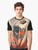 Kuniyoshi Samurai Woodblock Graphic T-Shirt featuring a traditional Japanese warrior art design - Men