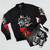 The Angels Band Bomber Jacket, featuring the band's logo and artwork - Flat lay
