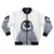 A cute and cuddly penguin design on a bomber jacket for children