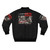 Goth and punk inspired bomber jacket with dark colors and edgy designs - Back