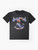 Patriotic "Rock, Flag and Eagle" graphic design on a t-shirt - Flat lay
