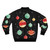 Holiday Space Bomber Jacket with Vintage Planets and Stars Design - Back