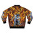 Ikki the Phoenix Bomber Jacket featuring a fiery bird design - Back