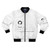 Bomber jacket with a humorous "Having Merge Conflicts with Myself" design for programmers and software engineers.