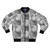Tom of Finland inspired classic art bomber jacket featuring a muscular, sexy man in a provocative pose