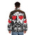 Jesus Loves You Puffer Jacket with Christian Imagery - men back