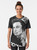 Elon Musk inspired graphic t-shirt with a design of Elon Musk smoking - Women