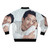 Steven Yeun wearing a stylish bomber jacket - Back