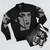 Blade Runner inspired bomber jacket with retro sci-fi design - Flat lay