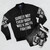 Kung Fu Fighting Bomber Jacket - Funny Dad Joke Song Parody Graphic - Flat lay