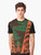 Native-inspired cedar forest graphic design on a t-shirt - Men