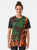 Native-inspired cedar forest graphic design on a t-shirt - Women