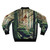 Retro mountain bike art and motivational cycling design on bomber jacket - Back