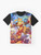 Ty the Tasmanian Tiger character in a retro video game style graphic on a t-shirt - Flat lay