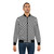 A black and white bomber jacket with a hypnotic spiral design - Lifestyle