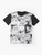 Yaoi anime graphic t-shirt featuring two male characters - Flat lay