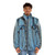 Fashionable jean puffer jacket for winter - men front