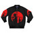 Samurai Champloo inspired sunset bomber jacket with samurai and warrior designs