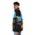 Jean Claude Van Damme Retro Puffer Jacket featuring 8-bit martial arts graphics - men side left