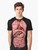 Graphic t-shirt featuring a watercolor-style illustration of the human internal organs, including the heart, lungs, digestive system, and lymphatic system. - Men