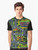 "Artsy and nostalgic 90s-style graphic t-shirt featuring a 'road carpet' design" - Men