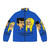 Blue puffer jacket with Jay Walker design from Ninjago