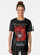 Graphic t-shirt featuring a cute three-headed puppy inspired by the Hades video game character Cerberus. - Women