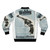Bomber jacket with webley pistol and revolver graphic - Back