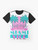 Retro Miami Vice 80s graphic t-shirt with iconic design - Flat lay