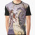 Fairy and dragon fantasy graphic t-shirt design featuring a magical, whimsical scene