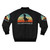 Funny T Rex Dinosaur Bomber Jacket with Trash Grabber Design - Back