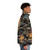 Japanese tiger floral puffer jacket - men side right