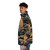 Japanese tiger floral puffer jacket - men side left